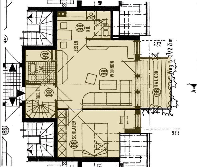 Helle gepflegte Maisonette-Wohnung