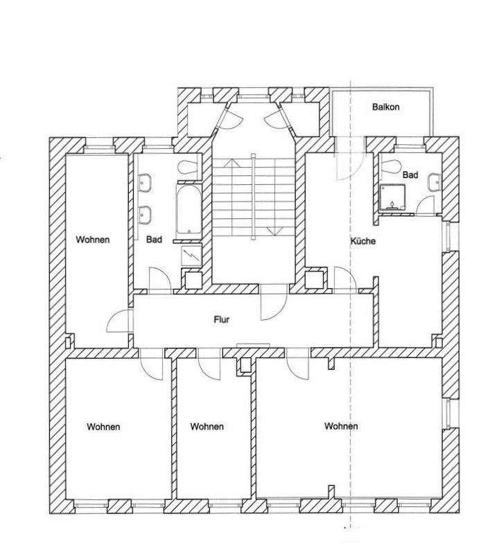 Schicke 4R-Wohnung | EBK | großes WoZi | Balkon | 2 Bäder