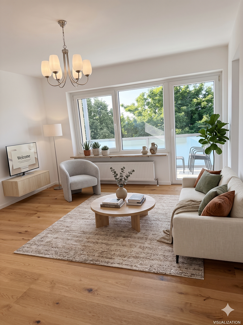 Helle 1-Zimmer-Wohnung inkl. EBK und Balkon - Erstbezug nach Sanierung — photo 3