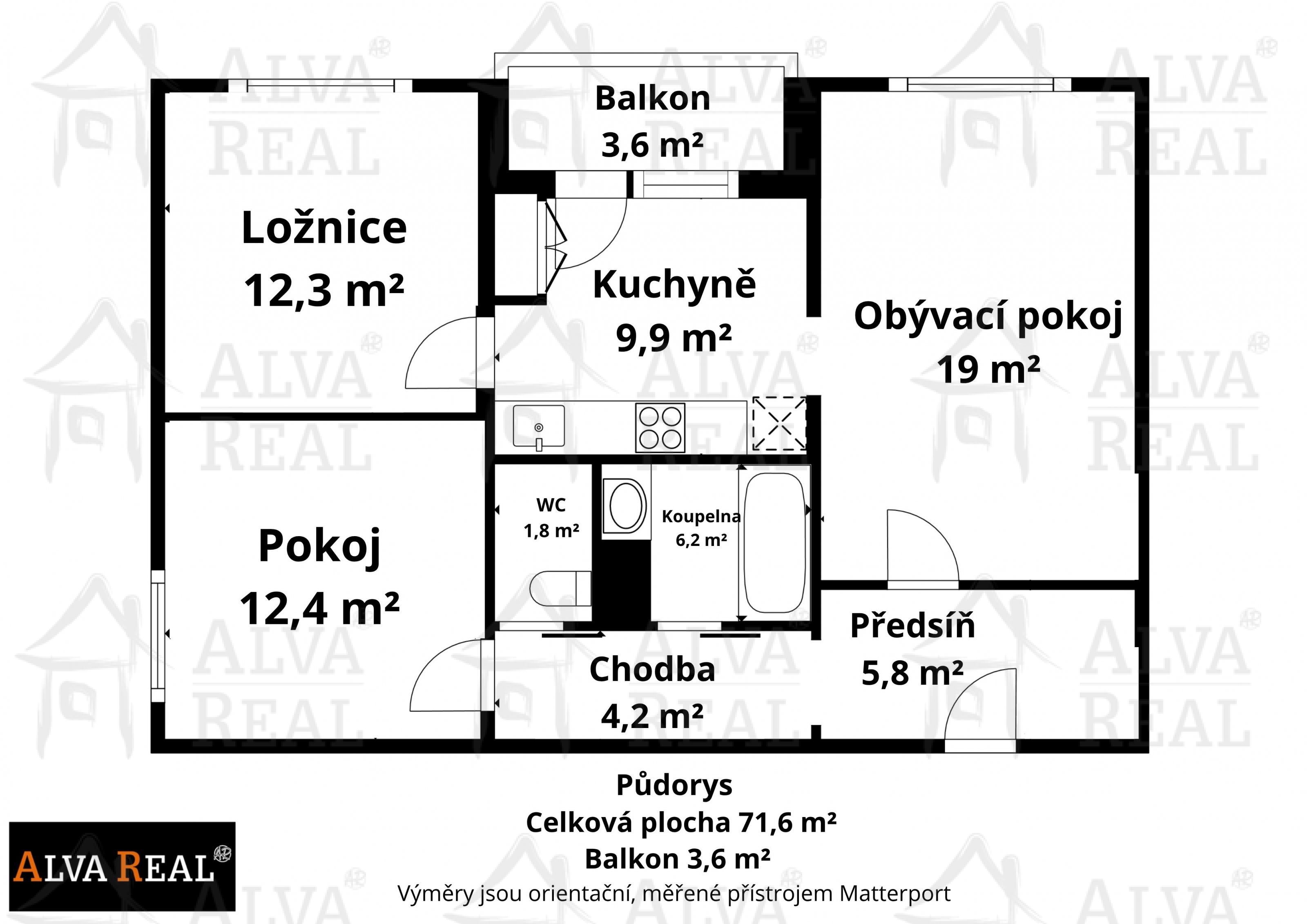 Prodej bytu 3+1 71 m²